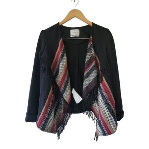 Bershka Blazer‎ Open Front Aztec Women's Small Free Shipping